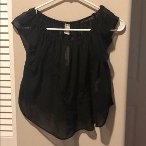 Black off the shoulder blouse (never worn)